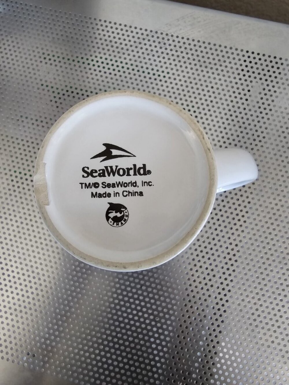 Sea World Adventure Parks Vintage Souvenir Coffee Mug Ceramic - Picture 4 of 4